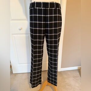 Derek Lam Black and White Checkered Trousers